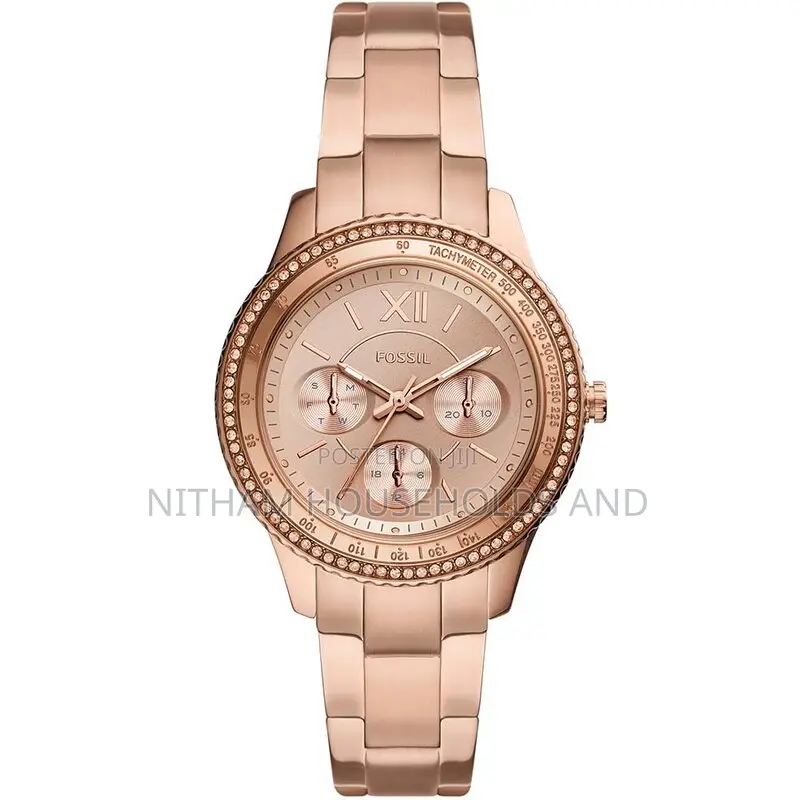 Fossil Es5106 Stella Sport Rose Gold Watch for Women