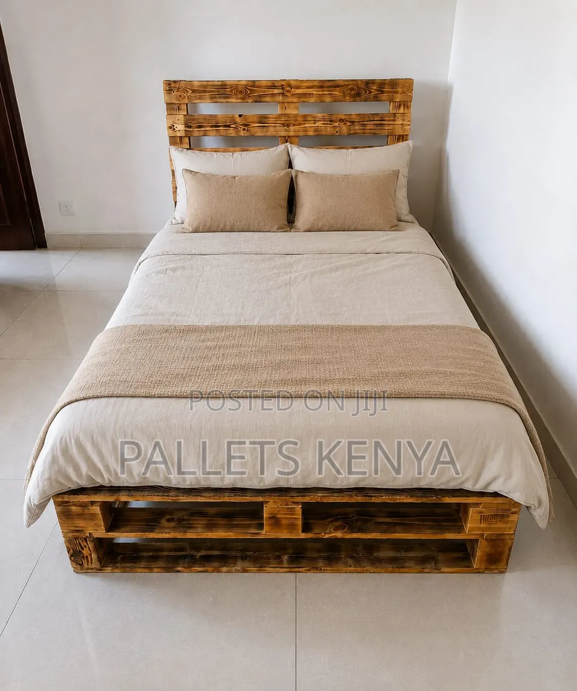 4×6 Pallet Bed – Durable Wooden Frame With Comfortable Support.Mnm