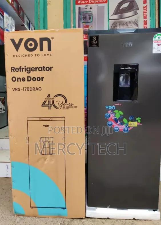 Von 176l Single Door Fridge (2 Years Warranty)