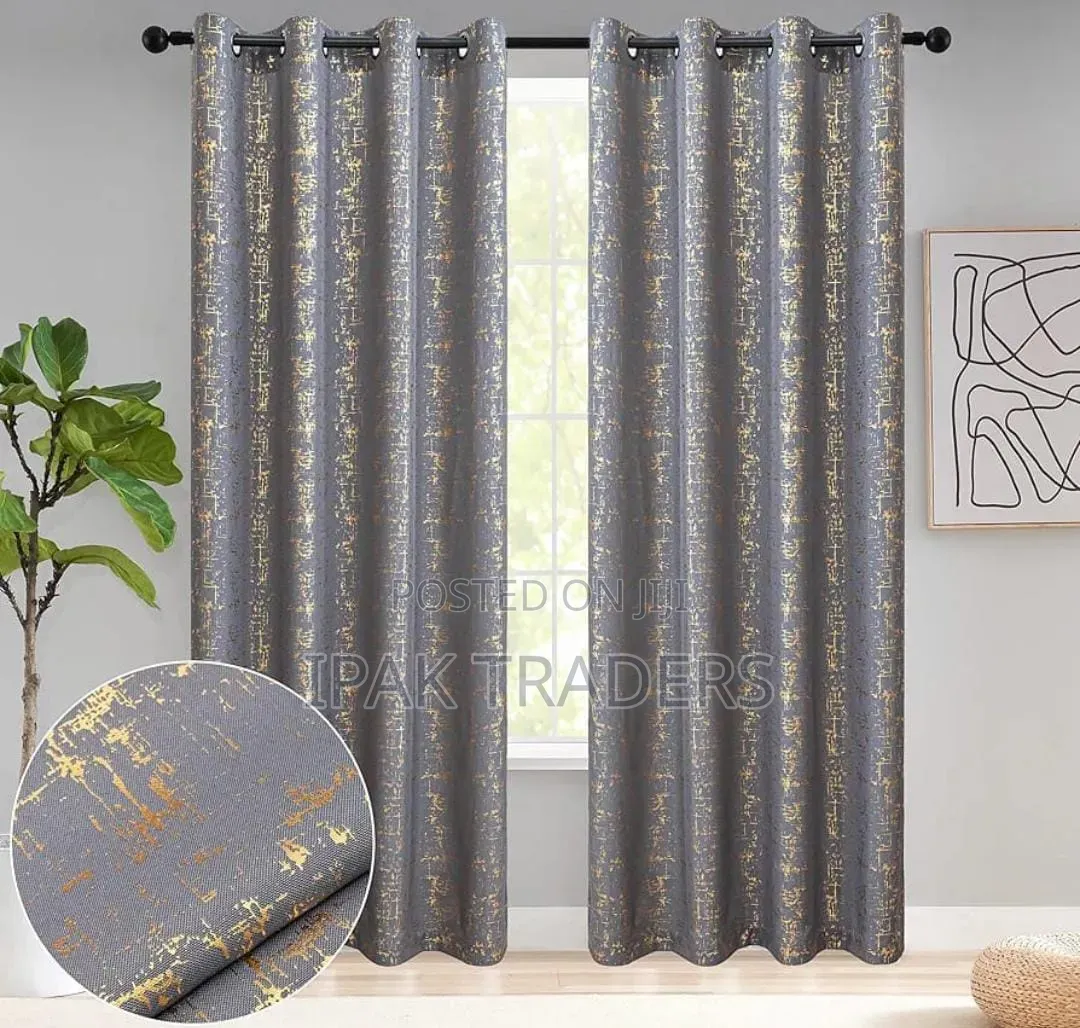 Marble / Velvet Curtain Heavy Blackout Panel