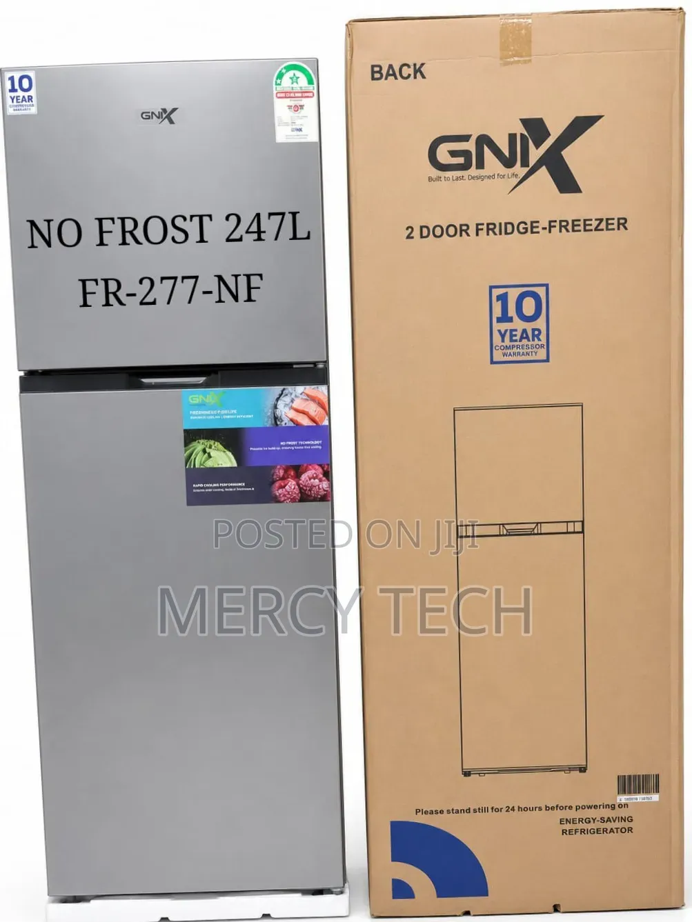 Gnix 247l No Frost Double Door Refrigerator (Fr-277-Nf)