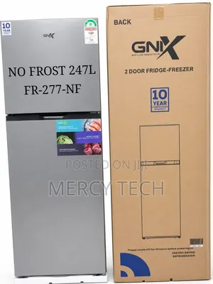 Gnix 247l No Frost Double Door Refrigerator (Fr-277-Nf)