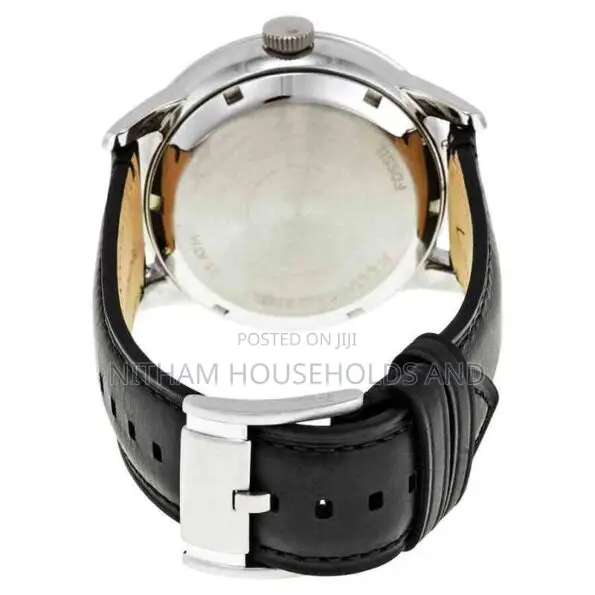 Fossil Me1164 Townsman Multifunction Black Leather Watch for Men