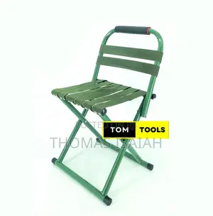 Green Extra Strong Foldable Aluminium And Nylon Canvas Camping Chair