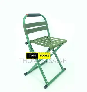 Green Extra Strong Foldable Aluminium And Nylon Canvas Camping Chair