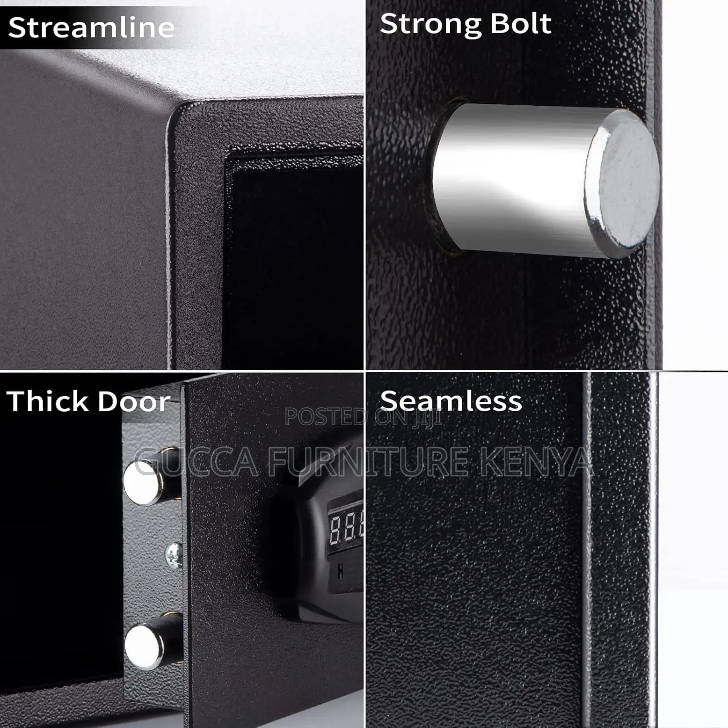 Office 9 KGS Black Storage Fireproof Safe.