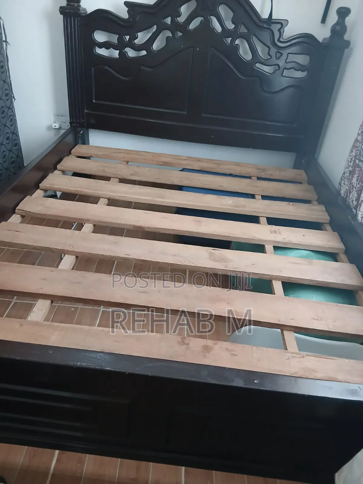 5x6 Pure Mahogany Very Strong Bed