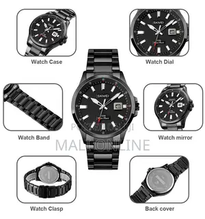 Skmei 2085 Gents Watch Stainless Steel Men’S Quartz Wristwatch Date
