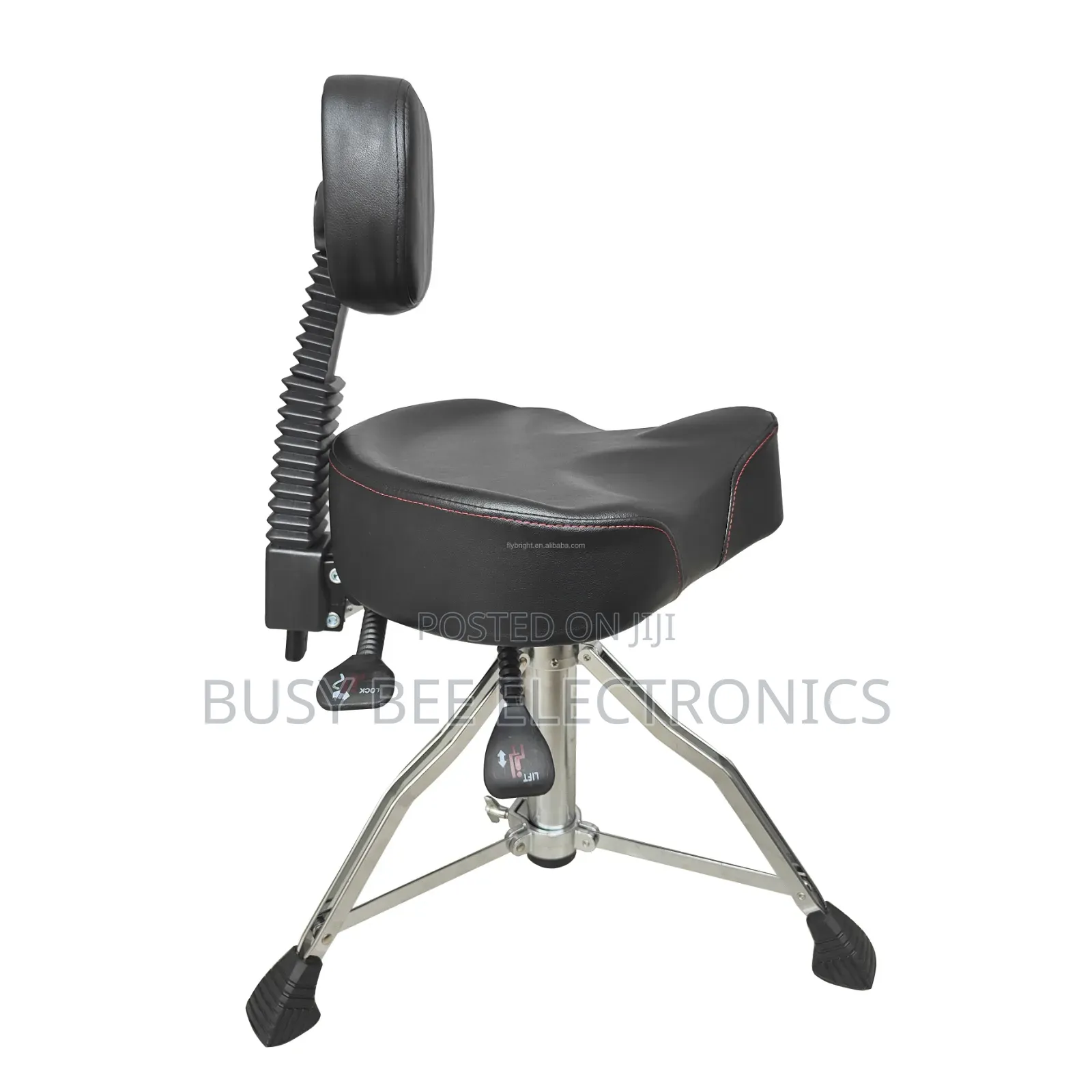 Heavy Duty Hydraulic Motorcycle Style Drum Throne