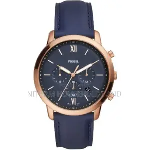 Fossil Fs5454 Neutra Blue Leather Watch for Men
