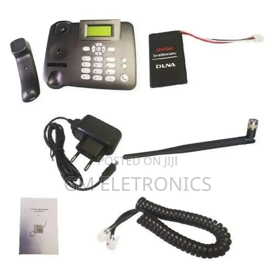 Universal Dual Sim GSM Desktop Phone - Sms, Alarm, M-Pesa Fm Radio