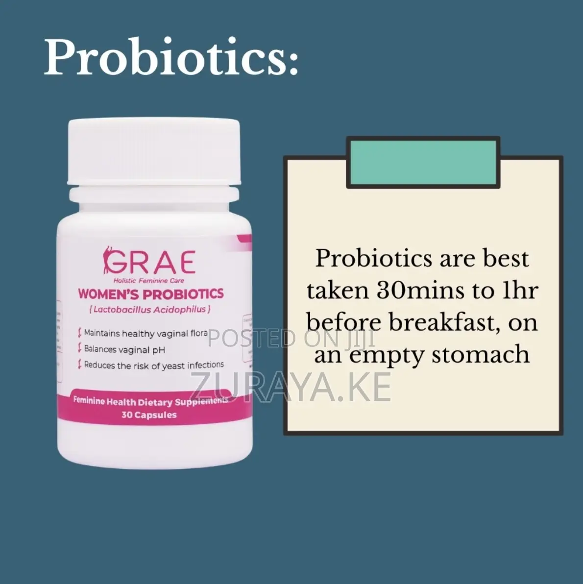 Womens Probiotic Cranberry Capsules