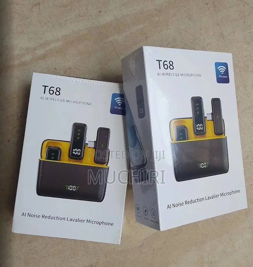 T68 Portable Wireless Lapel Microphone