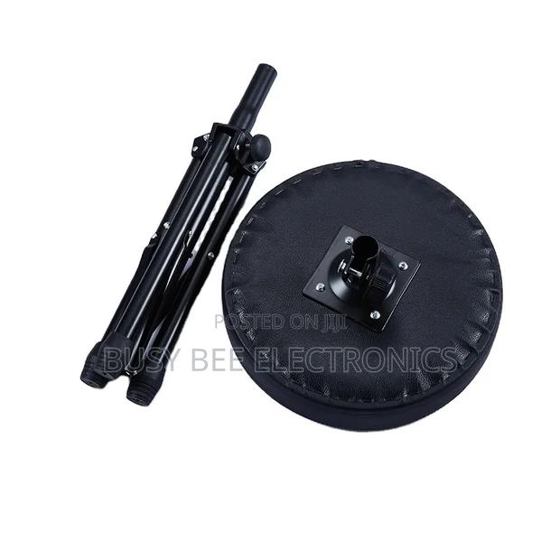 Adjustable Height Black Drum Stool - thumbnail 2
