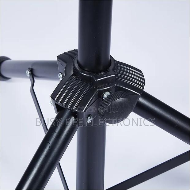 Adjustable Height Black Drum Stool - thumbnail 3