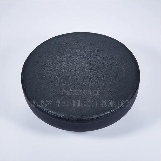 Adjustable Height Black Drum Stool - thumbnail 4