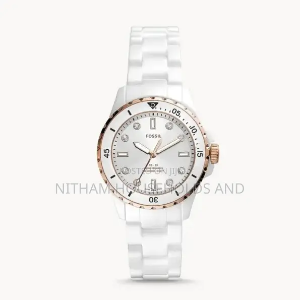 Fossil Ce1107 White Ceramic Watch for Women
