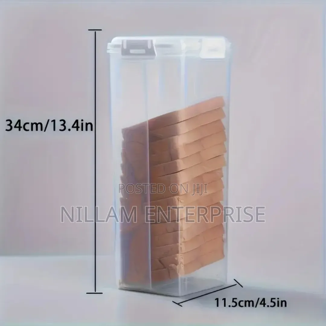 Bread Storage Container With a Tray and Airtight Lid
