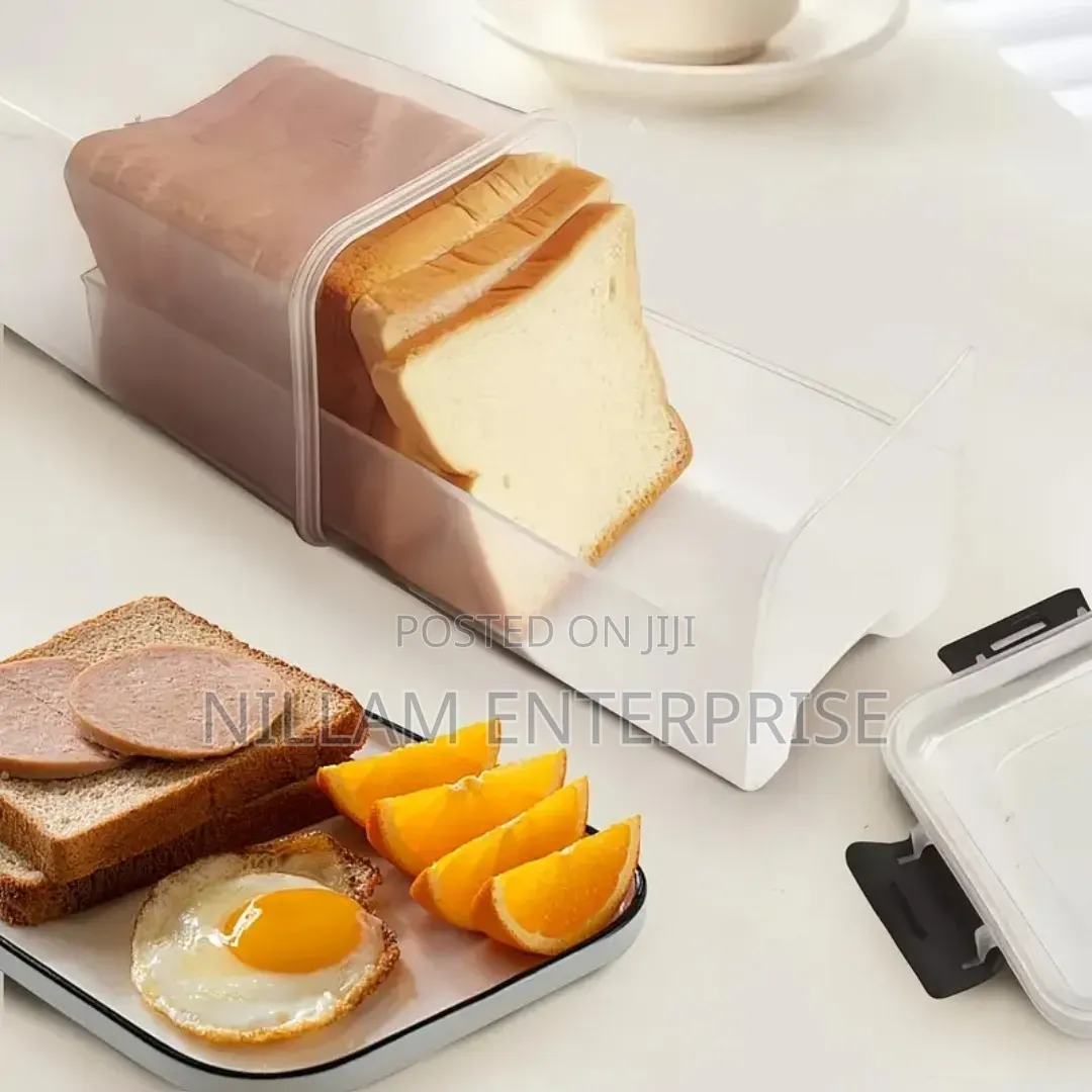 Bread Storage Container With a Tray and Airtight Lid