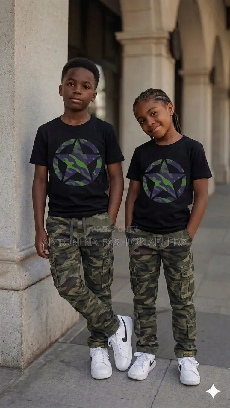 Kids Combat Cargo Pant Set 6-16yrs