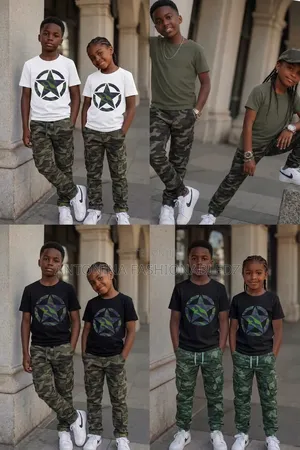 Kids Combat Cargo Pant Set 6-16yrs