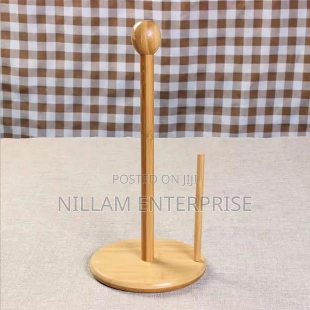 Bamboo Wood Tissue Holder* - thumbnail 2