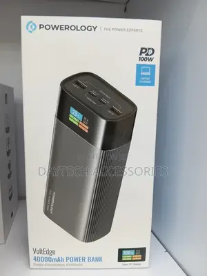 Powerology Voltedge 40000mah Power Bank 145w Output | Dual Usb-C 100w