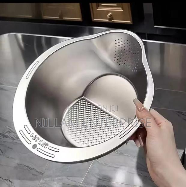 Heavy Duty Stainless Steel Strainers Colanders* - thumbnail 4