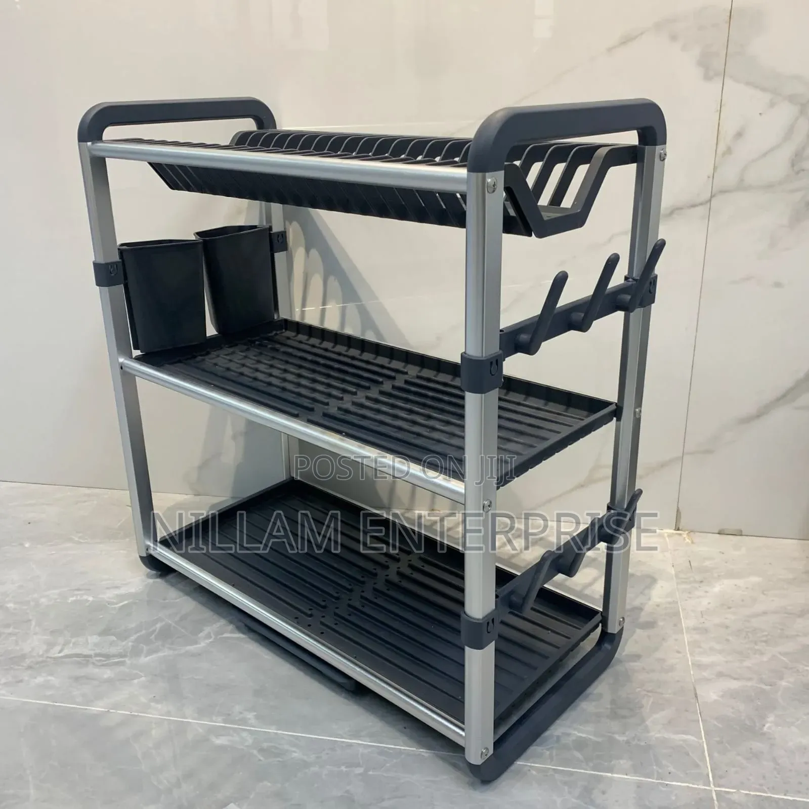 Premium Quality 3tier Aluminium Dish Drainer