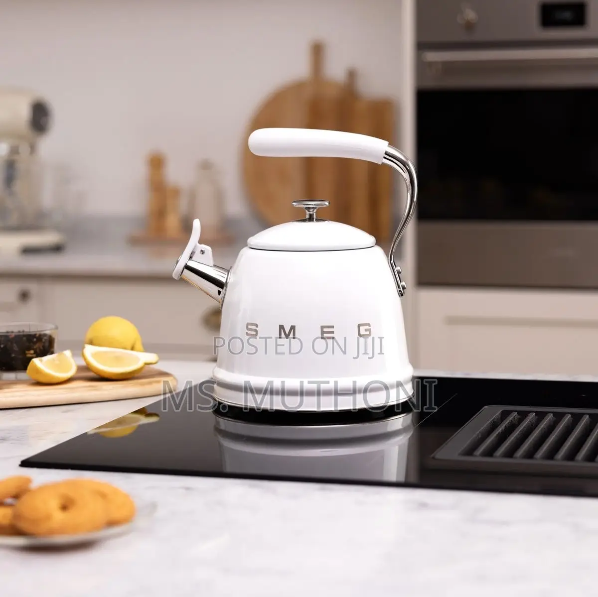 All Cooking Tops Friendly Brilliant White Smeg Whistling Kettle