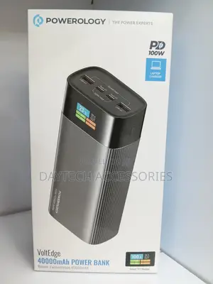 Powerology Voltedge 40000mah Power Bank - Grey