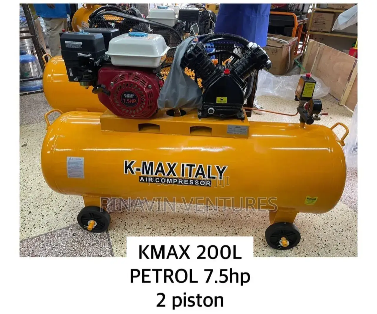 Kmax 200l Petrol 7.5hp 2 Piston Compressor