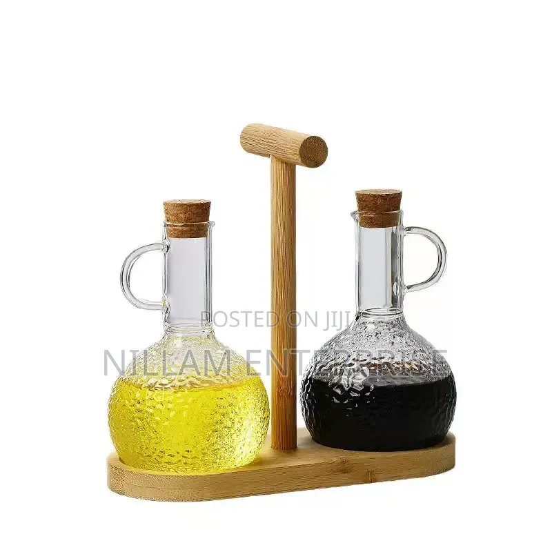 Glass Oil Pot Set