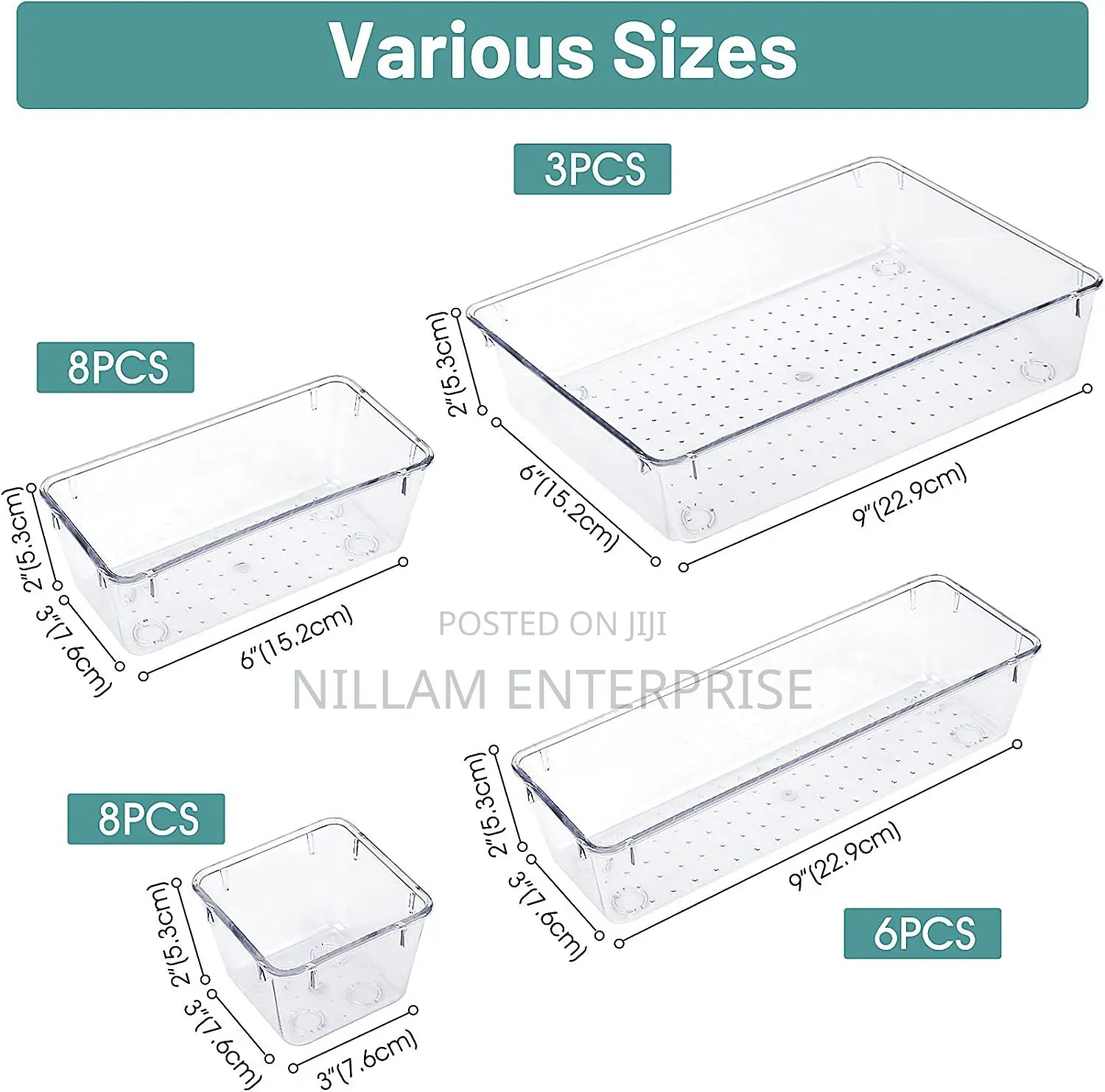 25pcs Set Drawer Organizers