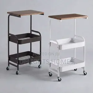 Wooden Top Trolley Rack-Ch