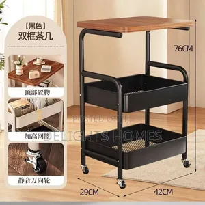 Wooden Top Trolley Rack-Ch