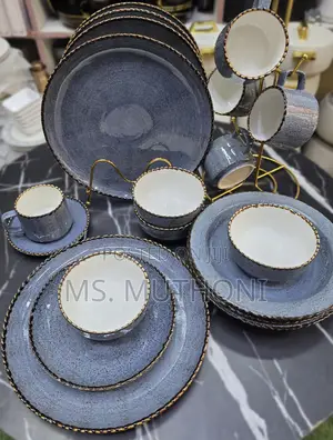  36 PCS Elegant Luxury European Kiln Porcelain Dinner Set