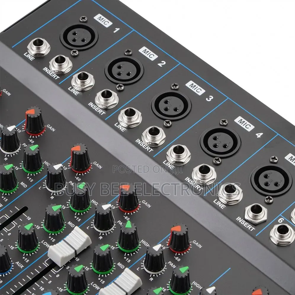 F7 7-Channel Audio Mixer Console
