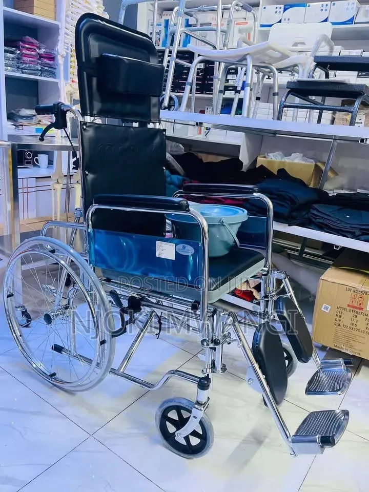 Reclining Wheelchair With Commode