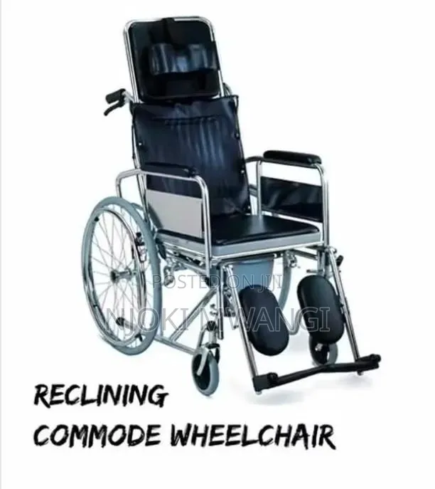 Reclining Wheelchair With Commode