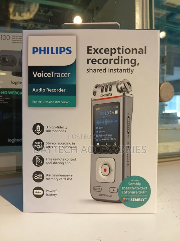 Philips Dvt4115 3-microphone Voice Recorder App Control Sharing - main view