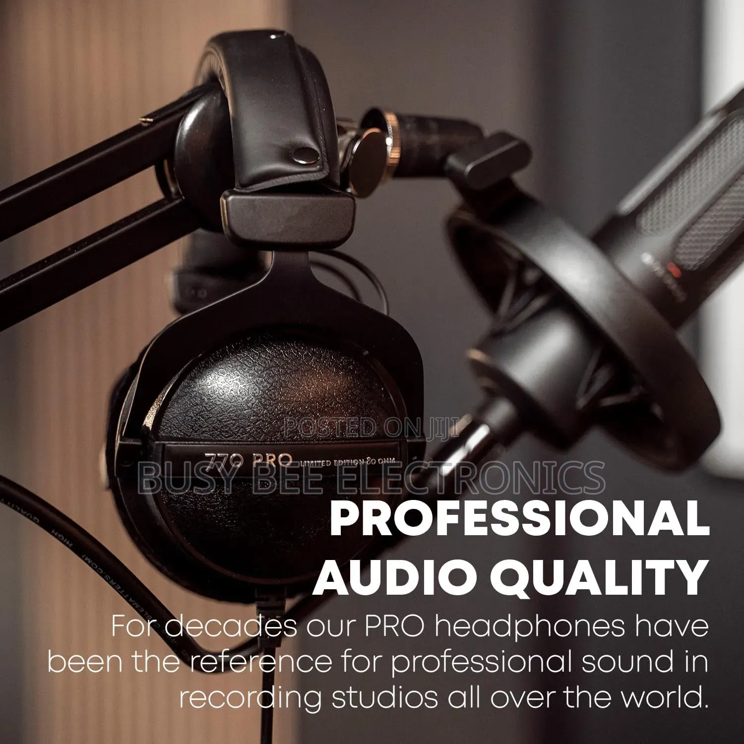 770 Pro Hifi Professional Studio Monitoring Headphones Closed-Back
