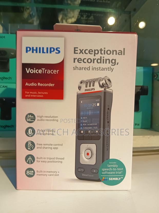 Philips Dvt6115 Digital Voice Tracer With Sembly Ai Voucher