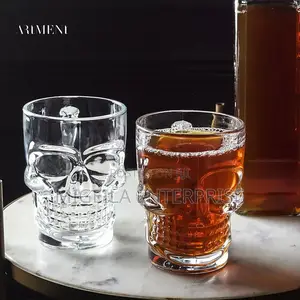 Glass Mug Duty Skull