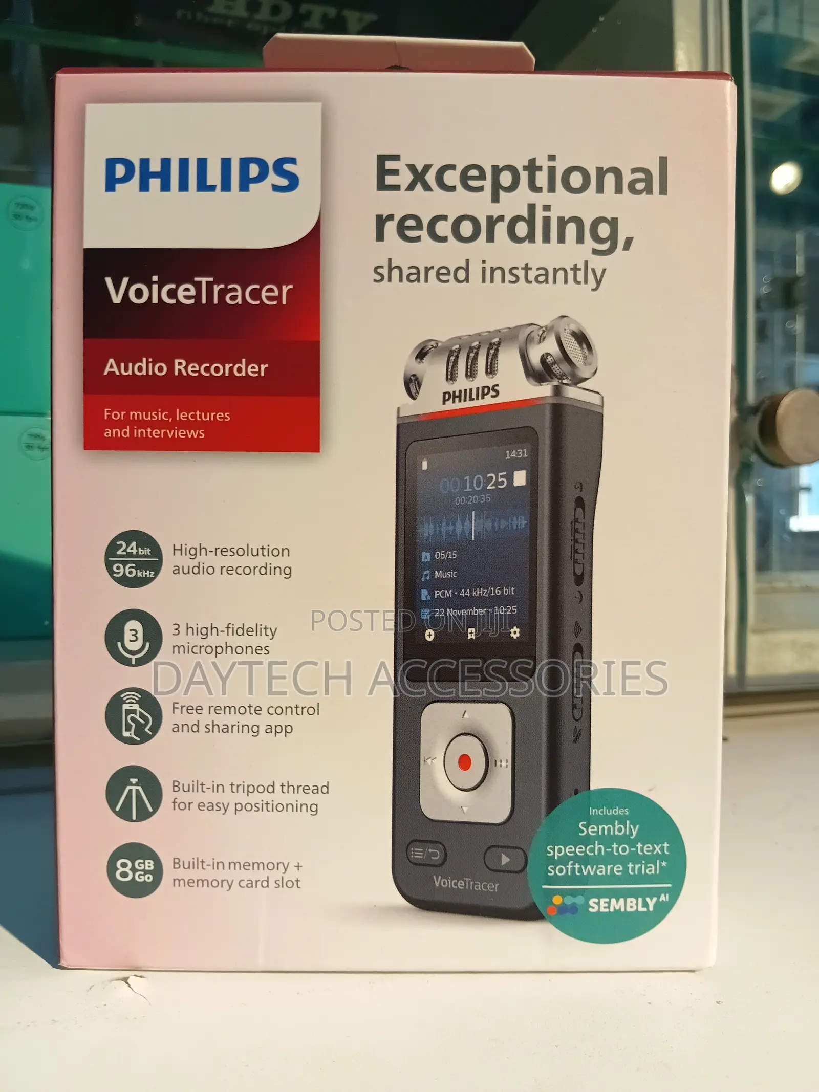 Philips Voicetracer Dvt6115 Voice Recorder 8gb.