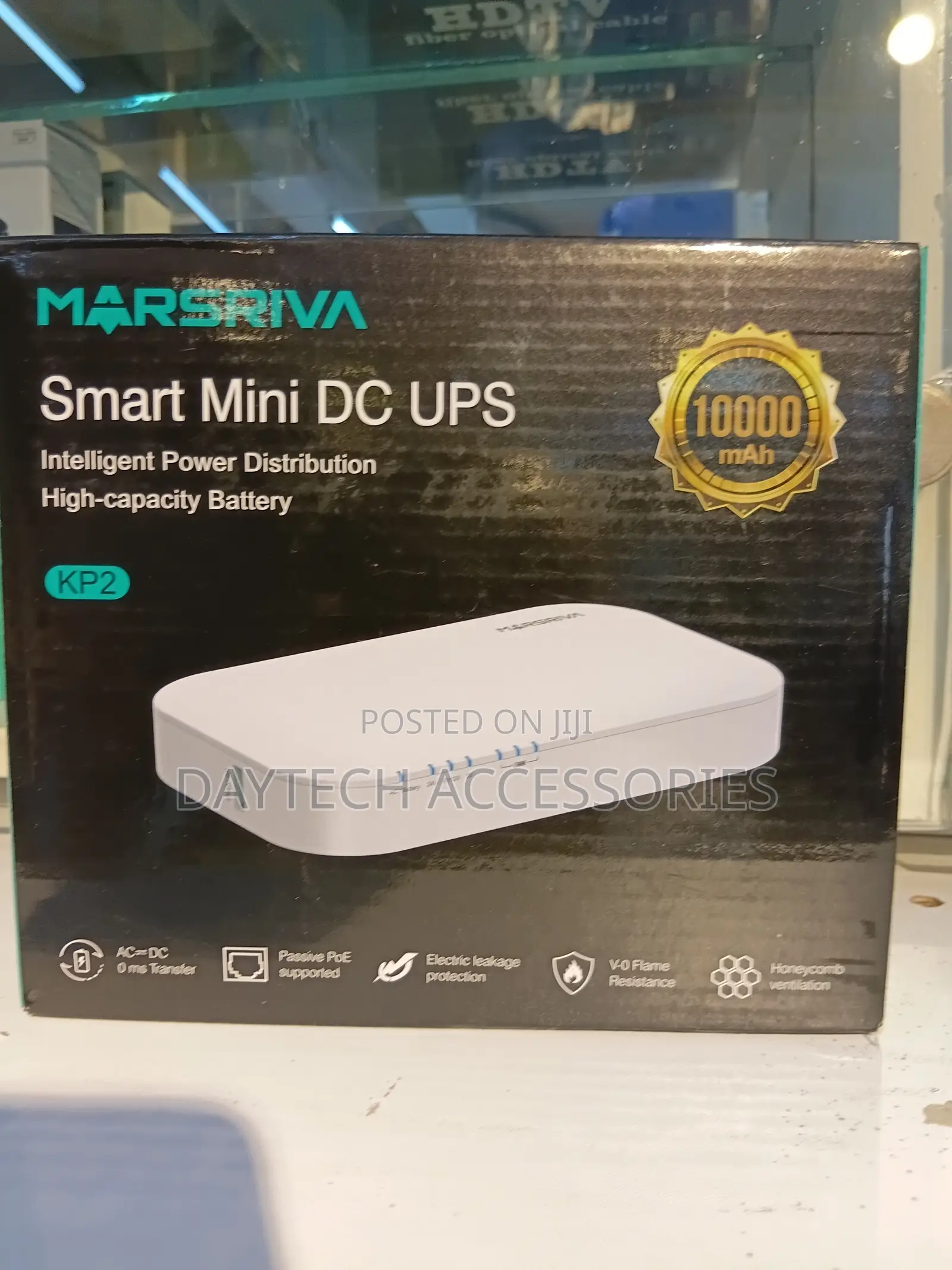 This Marsriva Kp2 Smart Mini Dc Ups Features a 10,000mah Capacity