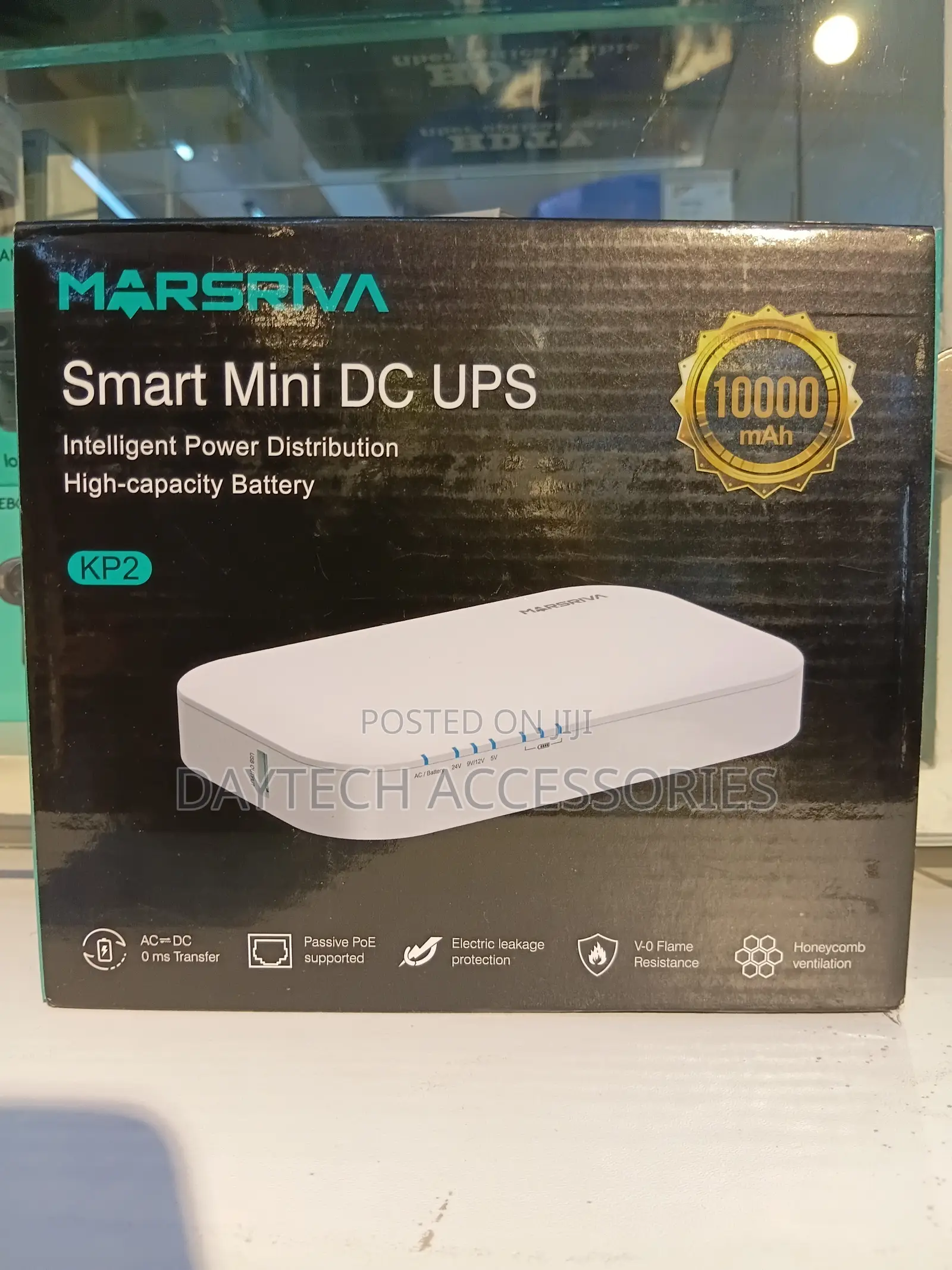 This Marsriva Kp2 Smart Mini Dc Ups Features a 10,000mah Capacity