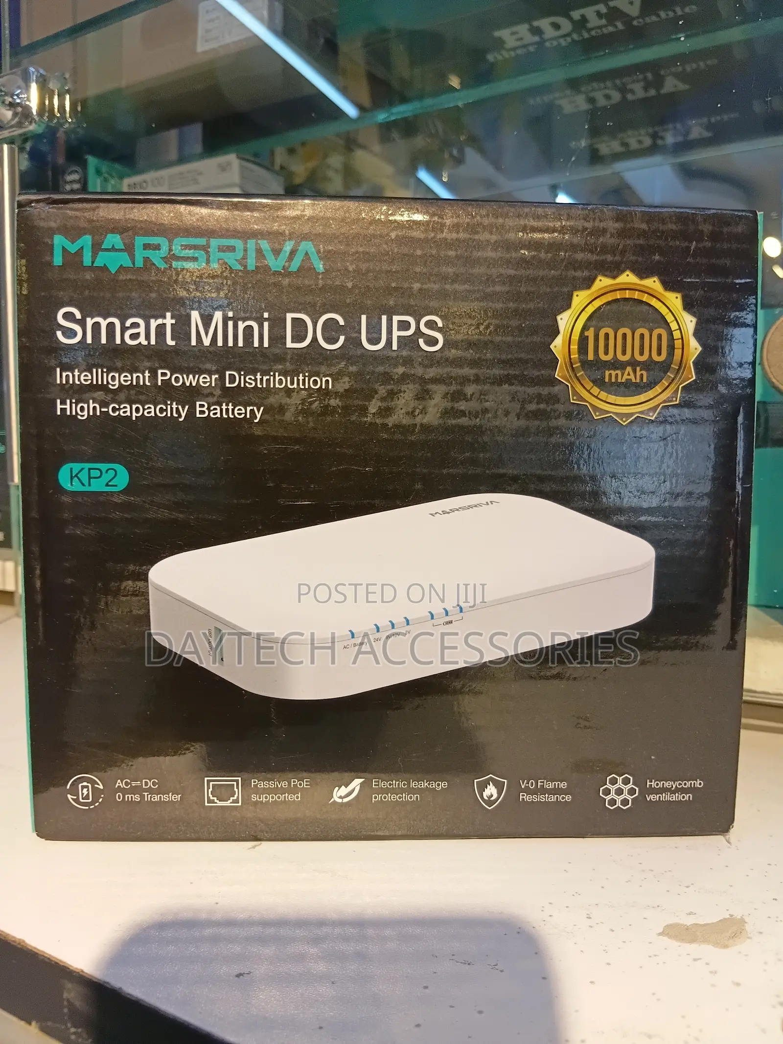This Marsriva Kp2 Smart Mini Dc Ups Features a 10,000mah Capacity