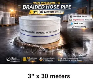Braided Canvas Delivery Hose Pipe 3×30mtr
