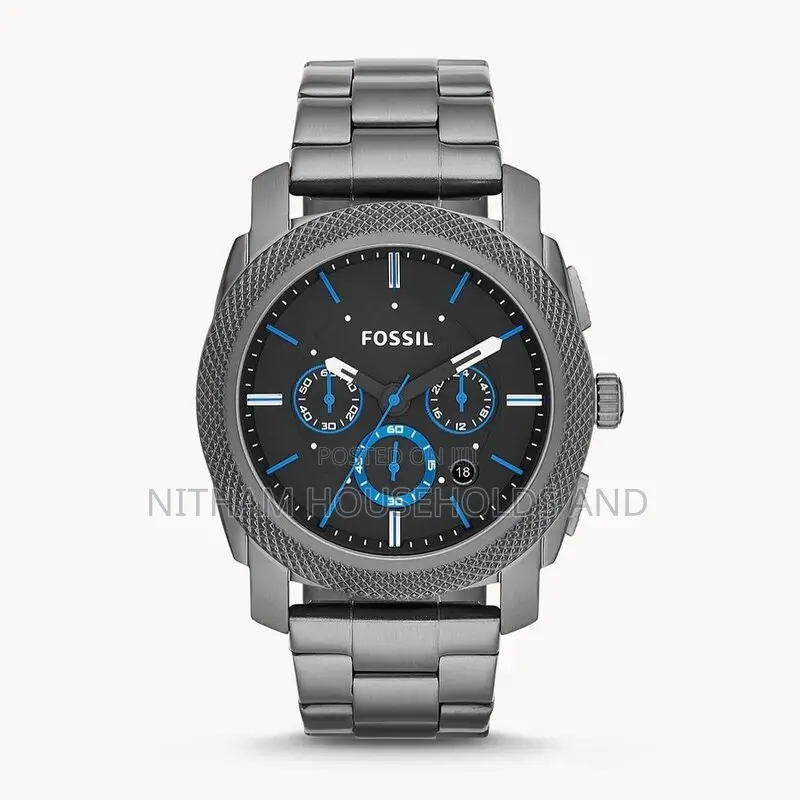 Fossil Fs4931 Machine Chronograph Stainless Steel Watch for Men